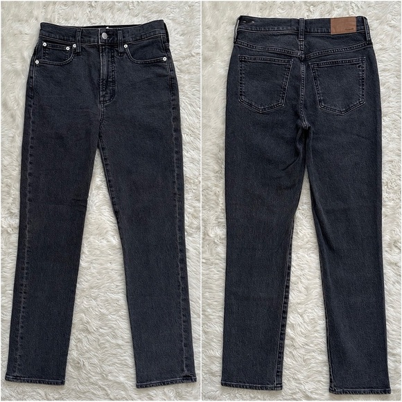 Madewell Jeans The Perfect Vintage Jean High Rise Lunar Wash Black Sz 25 - Picture 5 of 12